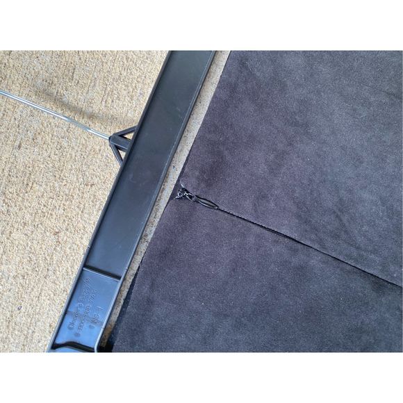 Harve Benard Faux-Suede Black Slit Pleated Maxi Skirt, Size 16 - Picture 7 of 10